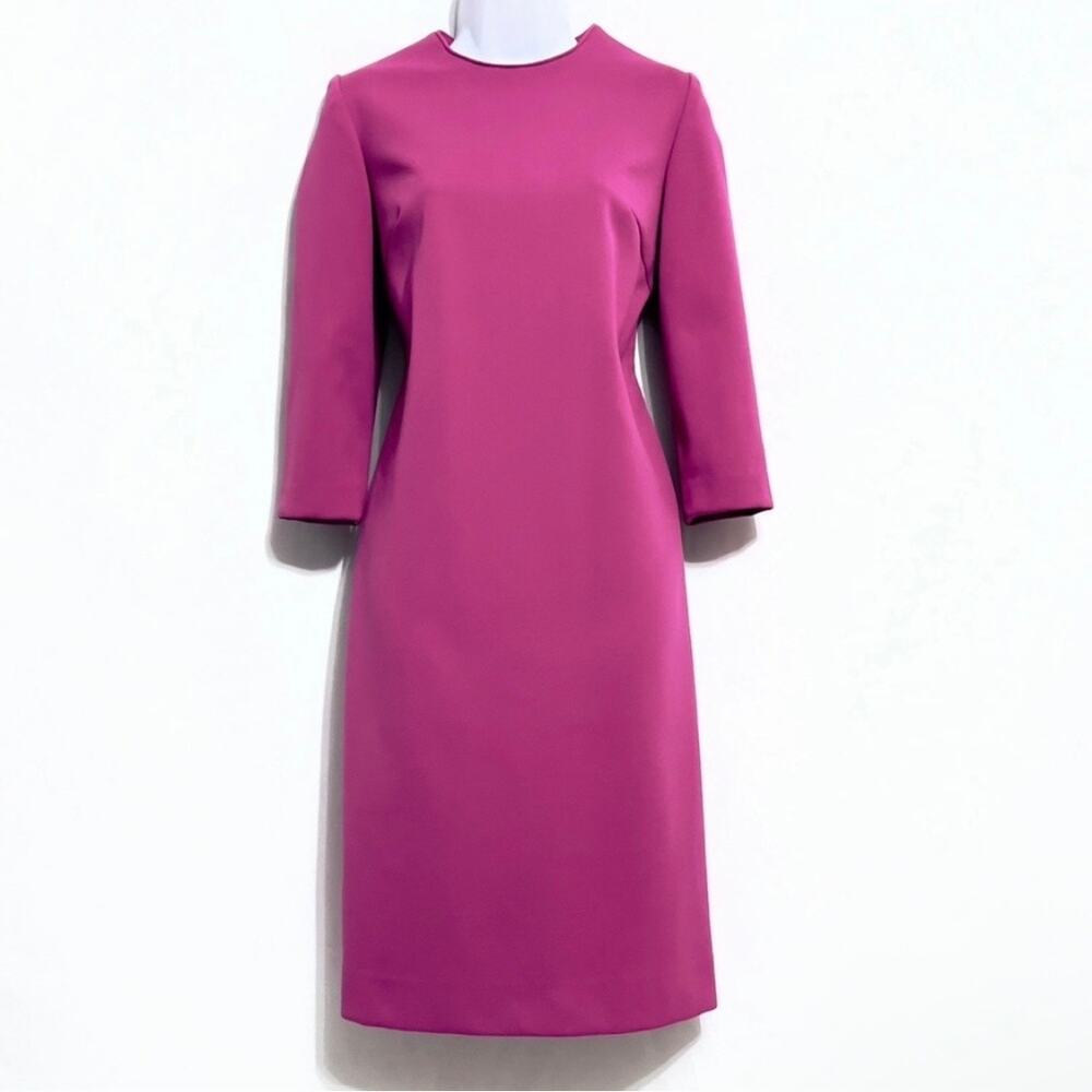 NARDIS of DALLAS Vintage Bright Fuchsia Pink Shift Dress Size 10
